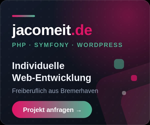 PHP Freelancer Stefan Jacomeit